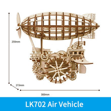 Load image into Gallery viewer, DIY 3D Wooden Puzzle Mechanical Gear Drive Air Vehicle Assembly

