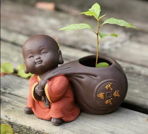 Small Monk Flower Pot